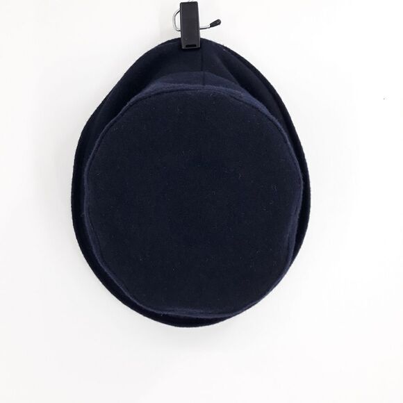 Vintage London Fog Hat Wool Bowler Top Hat‎ Navy Made In USA One Size - Picture 3 of 11